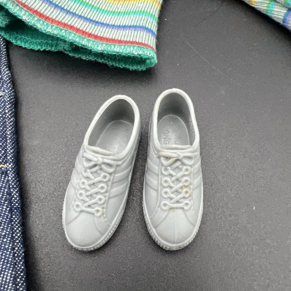 VTG Barbie Ken Twice as Nice Reversible STRIPED Sweater Pants Shoes #2309 - Picture 4 of 9